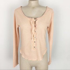 Free People | We The Free Salmon Button Down Shirt